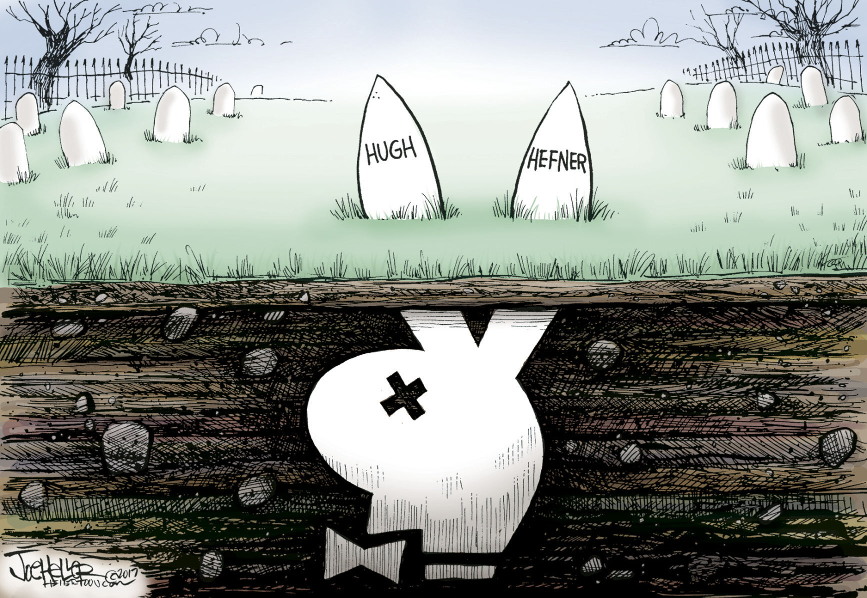 Hugh Hefner by Joe Heller